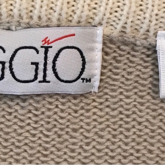 Vtg 90’s Aggio Wool Blend Warm Cozy Sweater Sz L Holiday Sweater Leaves - Picture 8 of 9